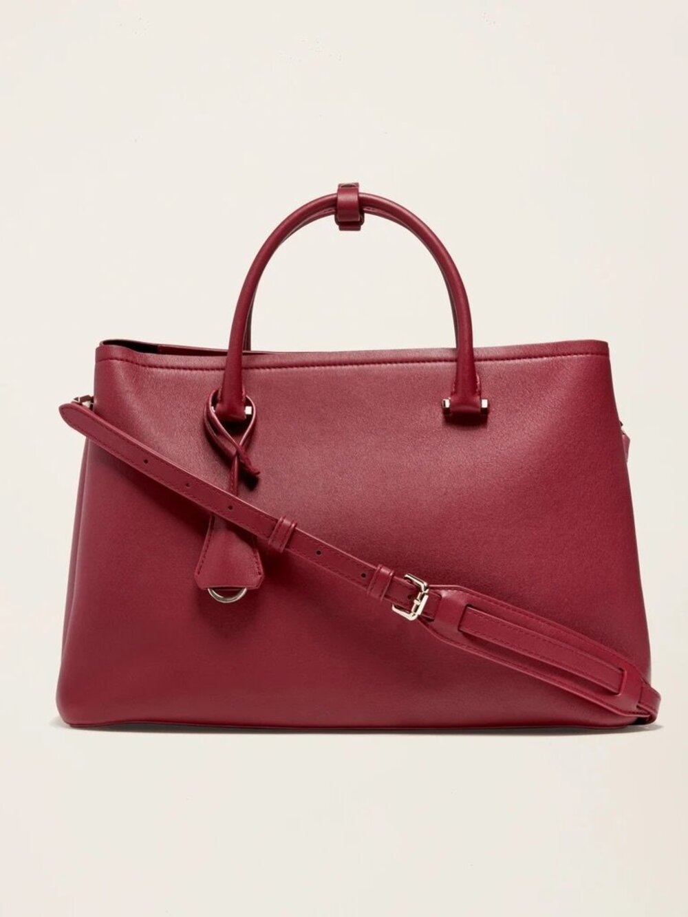 Italic Luxury Designer Factory Clarice Leather Shoulder Bag Red - New with Tag